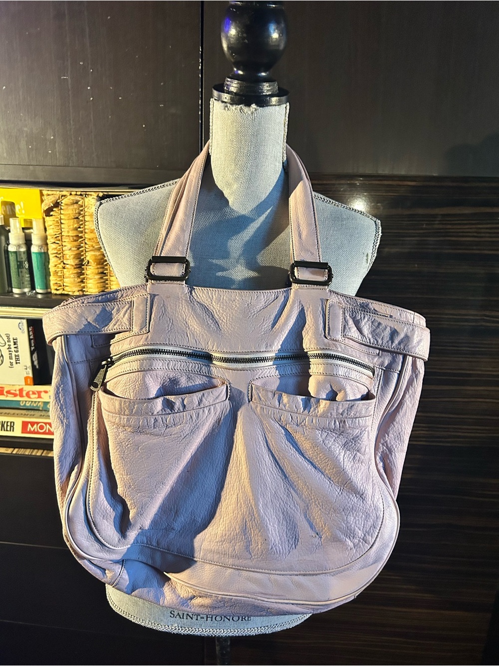 Marc Jacobs Lavender Leather Shoulder Tote - Picture 2 of 8